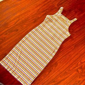 1 State midi striped dress with cool back cutouts. Size medium